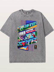 FIFA 2026 LA WC Poster Washed T-shirt