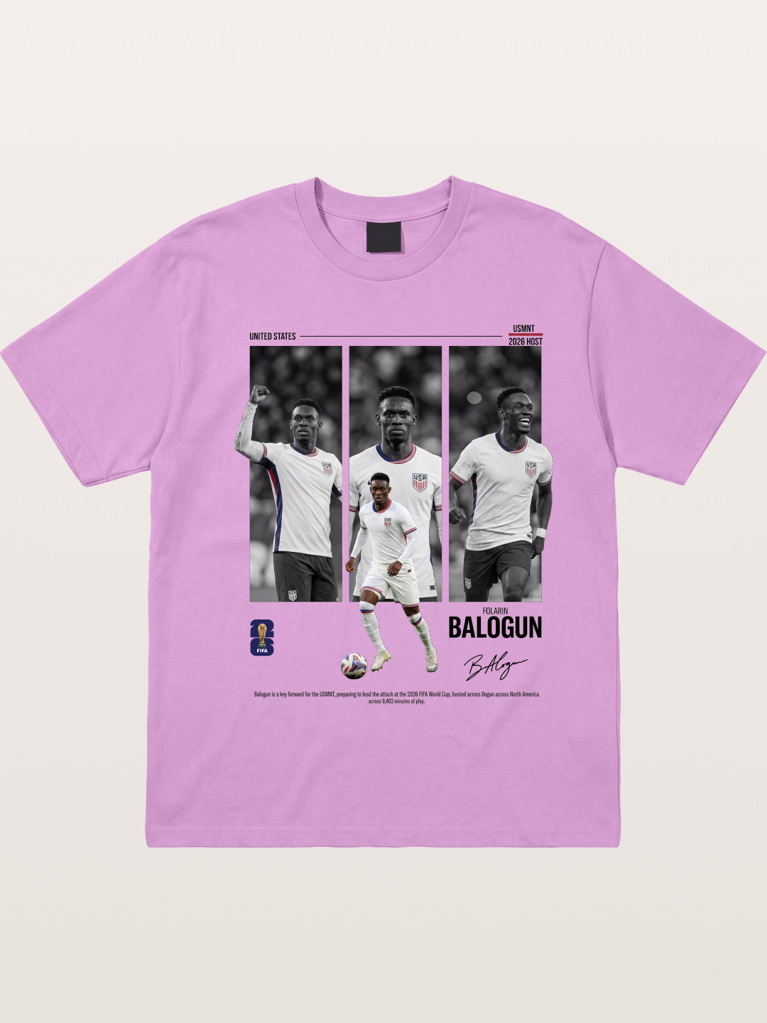 Folarin Balogun Three Panel Archive Gildan T-shirt