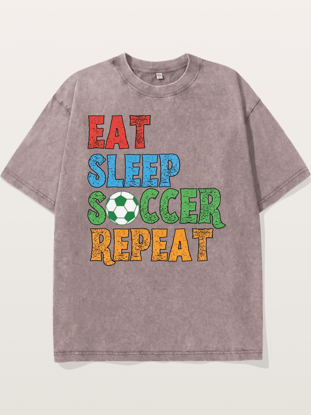 Eat Sleep Soccer Repeat Washed T-shirt