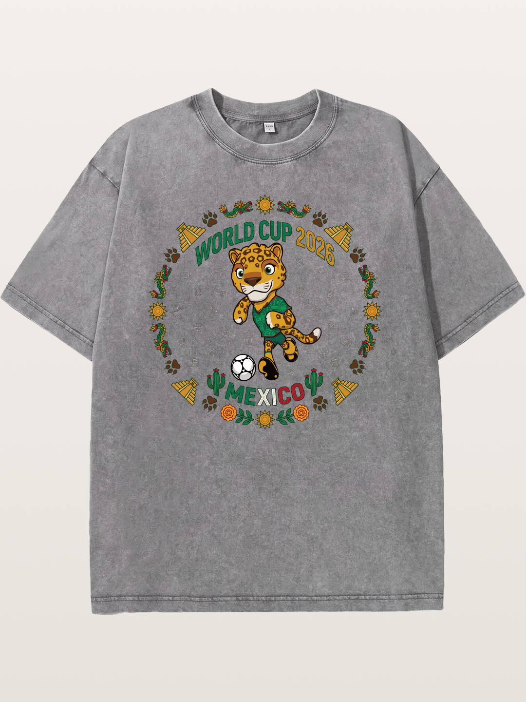 Mexico 2026 World Cup Mascot Washed T-shirt