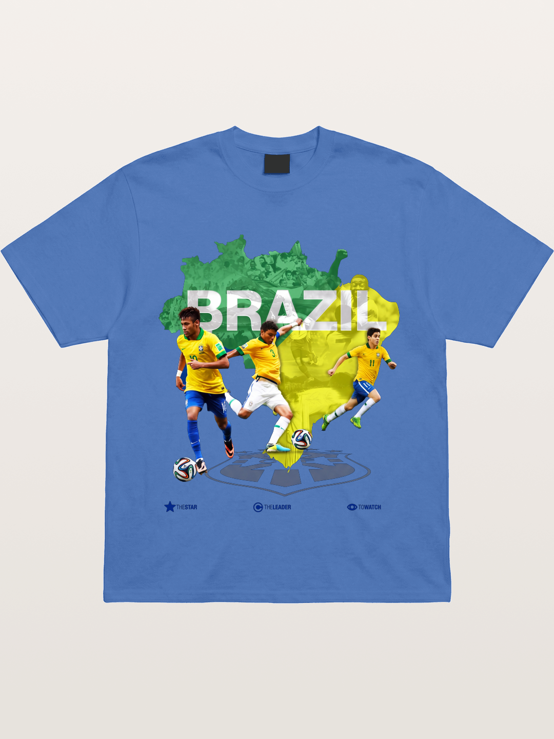 Brazil National Team Stars Collage Gildan T-shirt