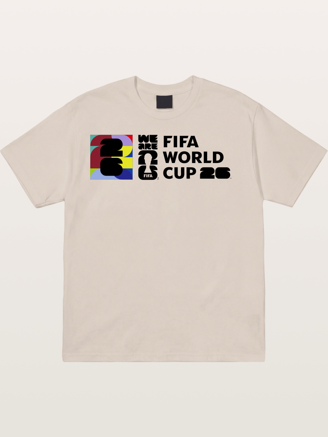 2026 World Cup Colorful Typo Cotton T-shirt