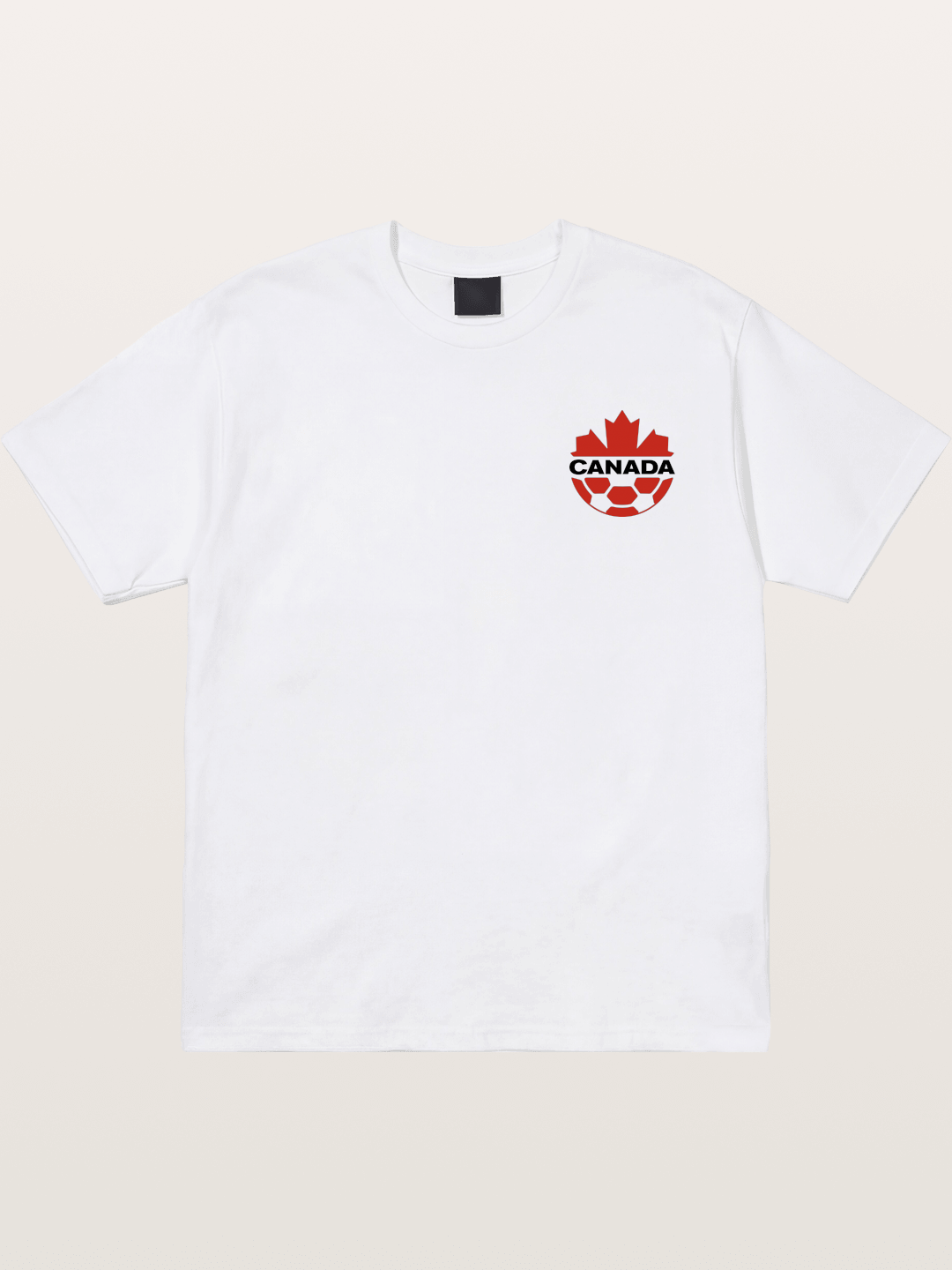 Canada Soccer Maple Leaf Logo Cotton T-shirt