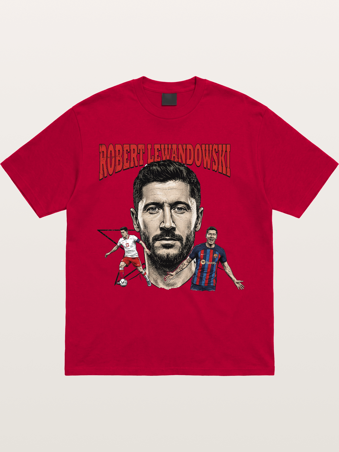 Robert Lewandowski Football Art Gildan T-shirt