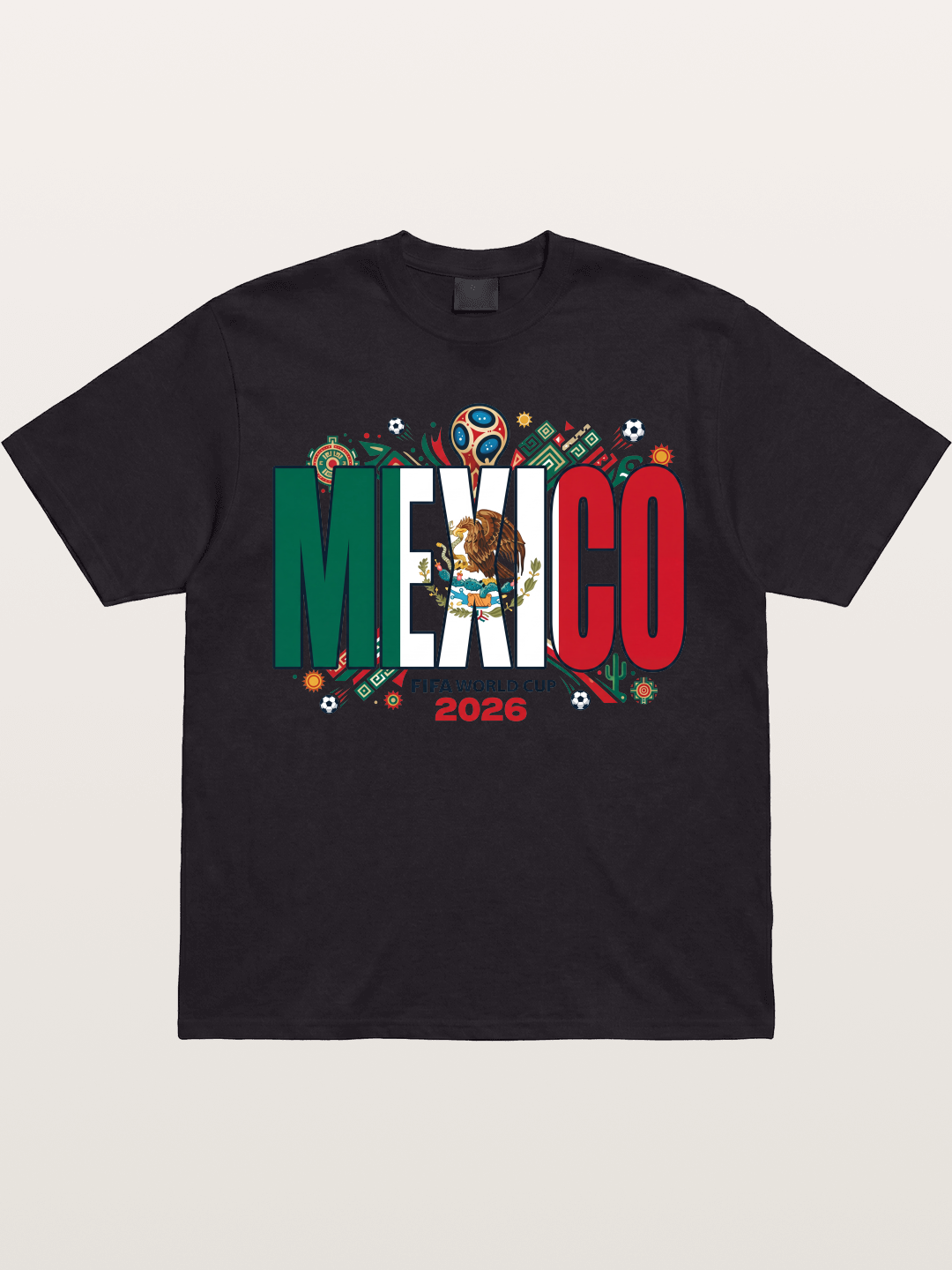 Mexico 2026 World Cup Lettering Gildan T-shirt