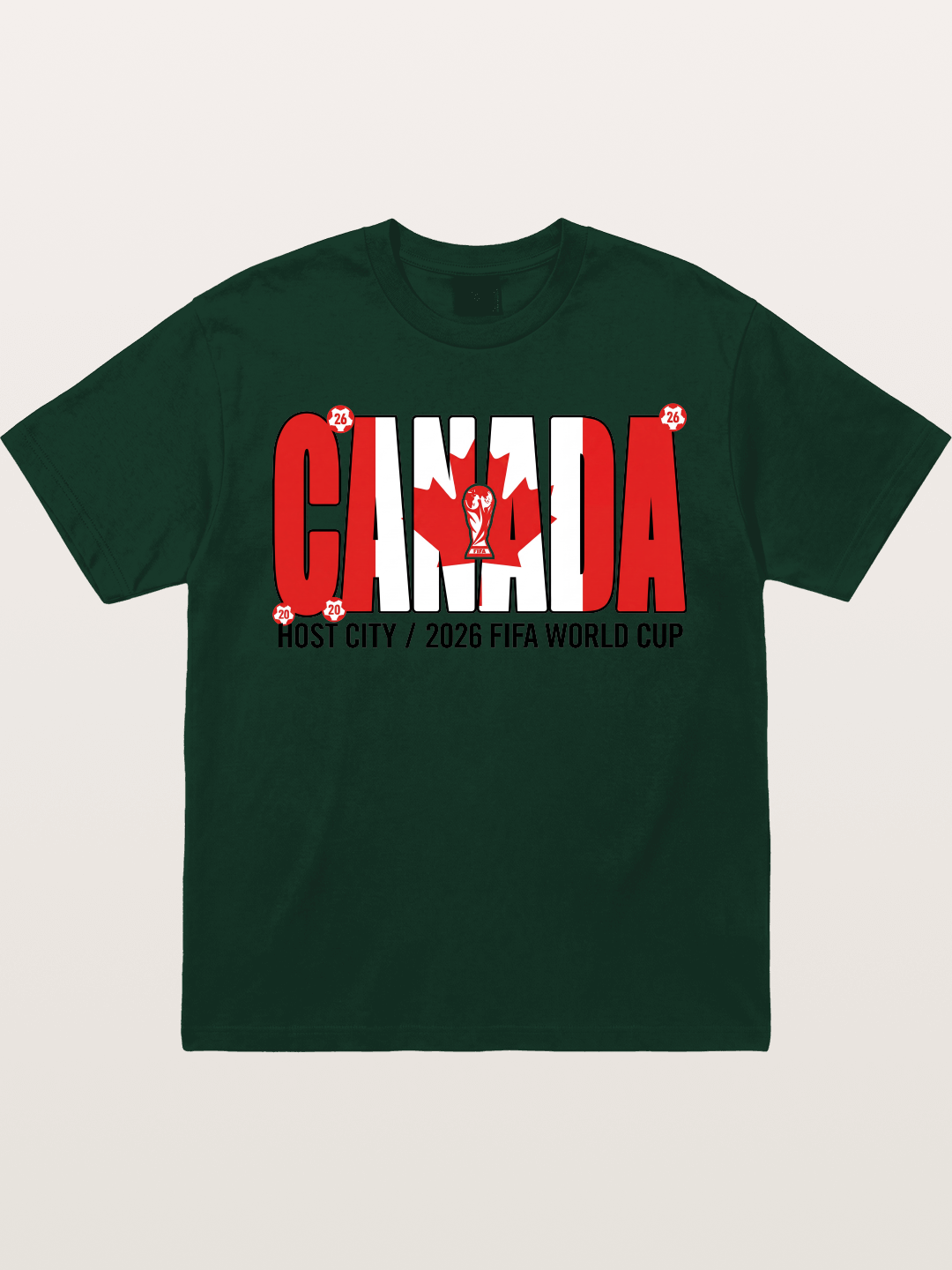 Canada 2026 World Cup Typography Gildan T-shirt
