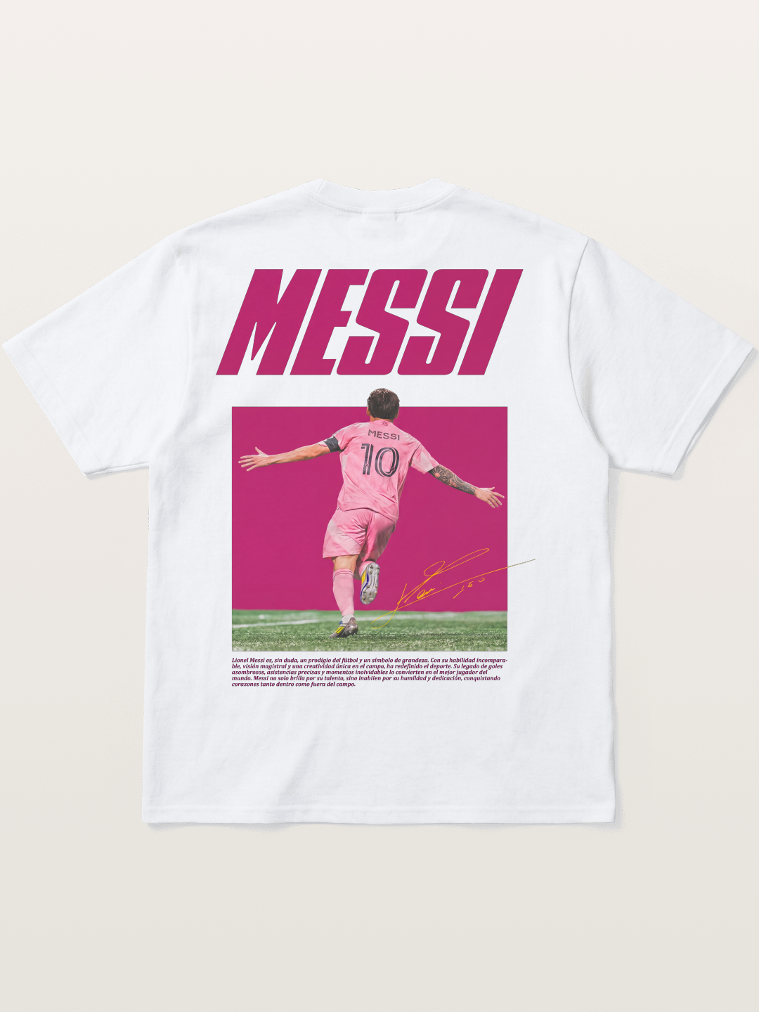 Messi Inter Miami Pink Kit Cotton T-shirt