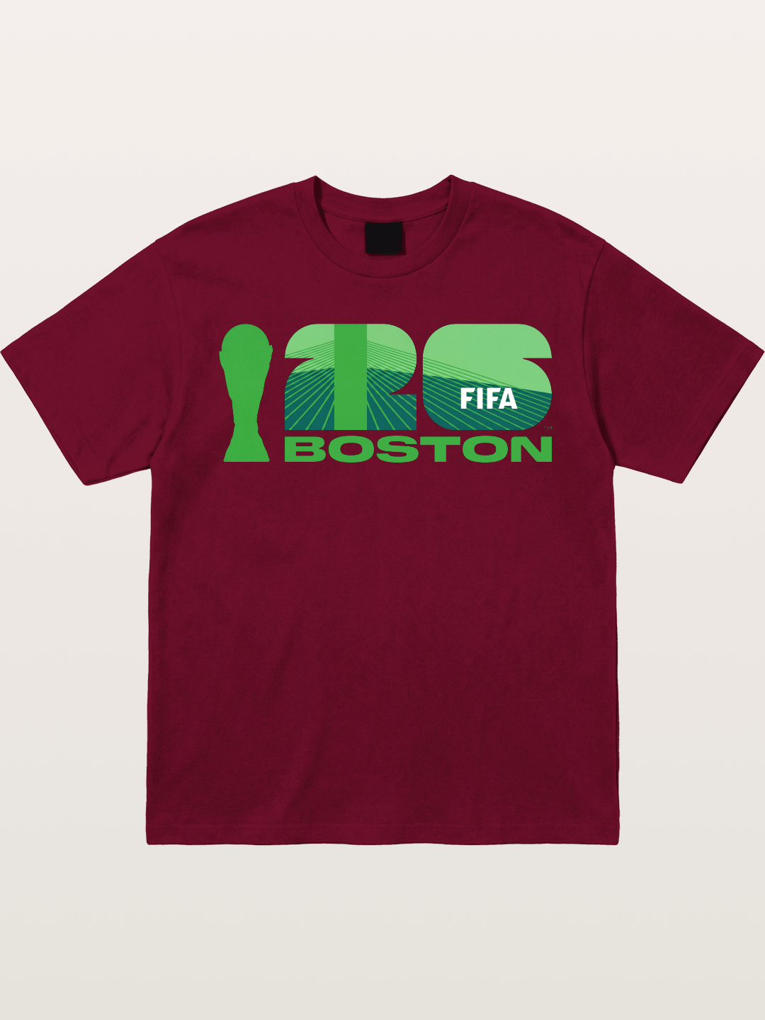 Boston WC 2026 Green Geometric Logo Gildan T-shirt