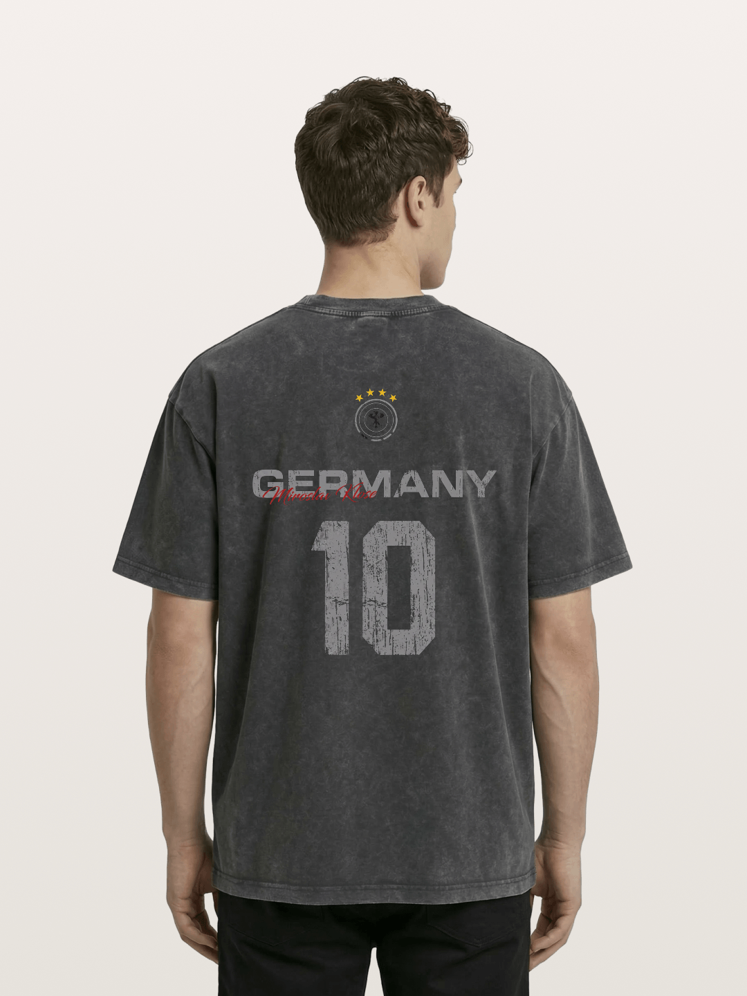 Germany Muller 10 Jersey Washed T-shirt