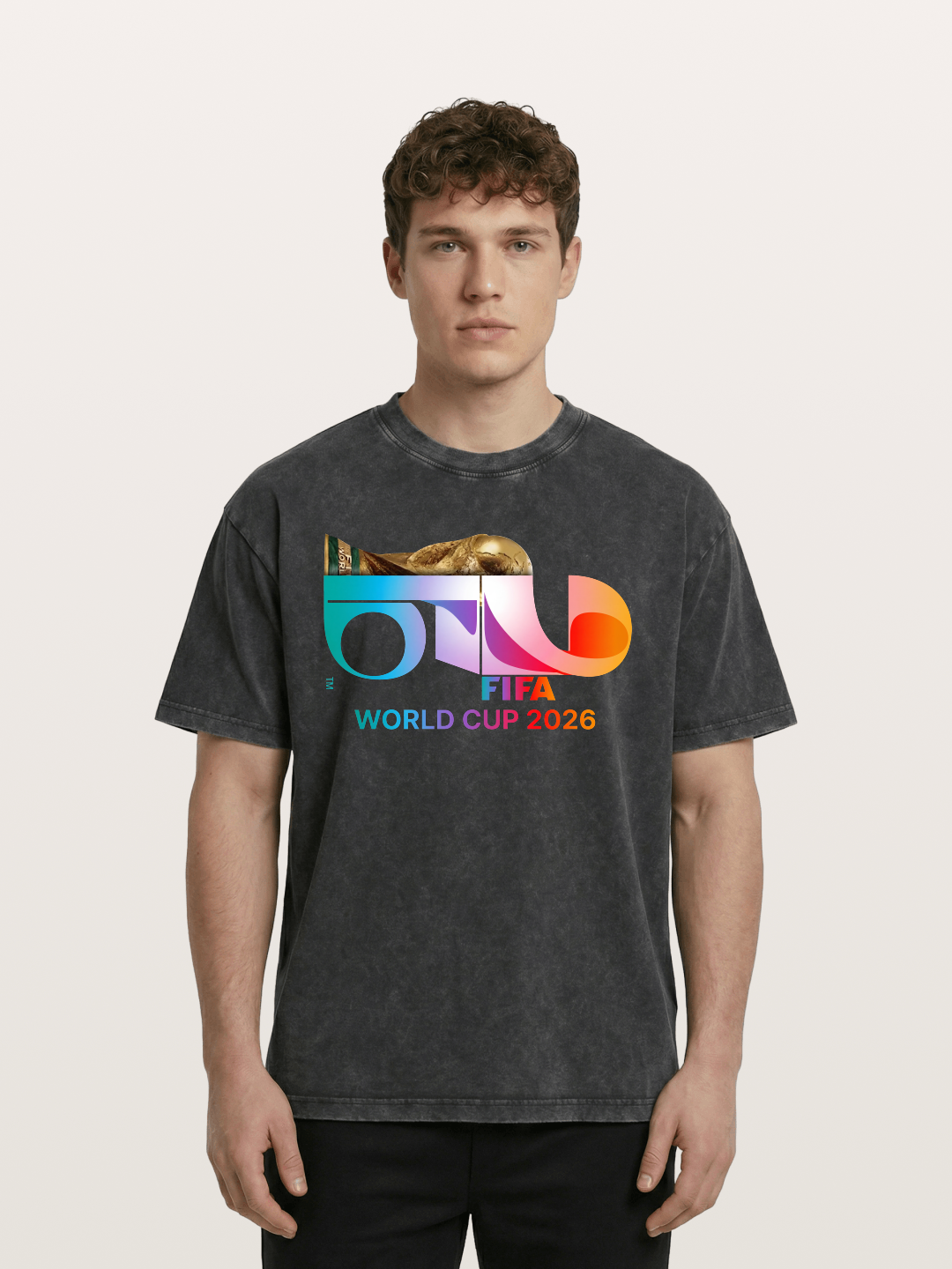 2026 FIFA World Cup Gradient Art Washed T-shirt