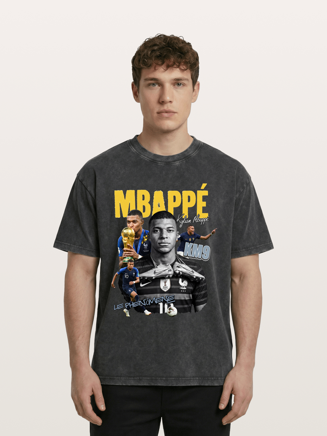 Kylian Mbappé KM9 Graphic Washed T-shirt