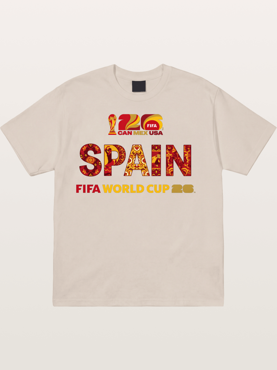 Spain 2026 Cultural Ornament Print Cotton T-shirt