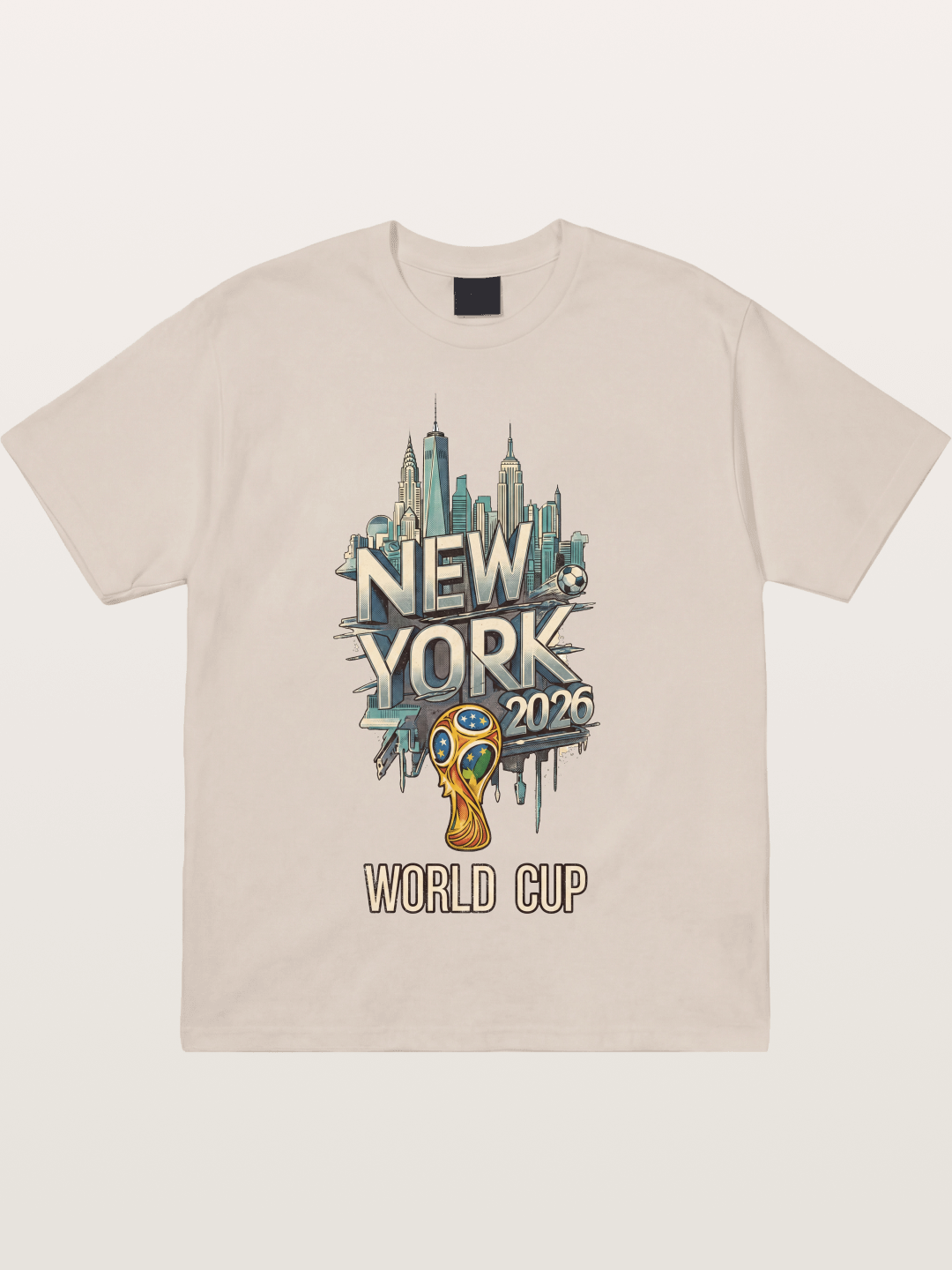 NYC World Cup 2026 Emblem Cotton T-shirt