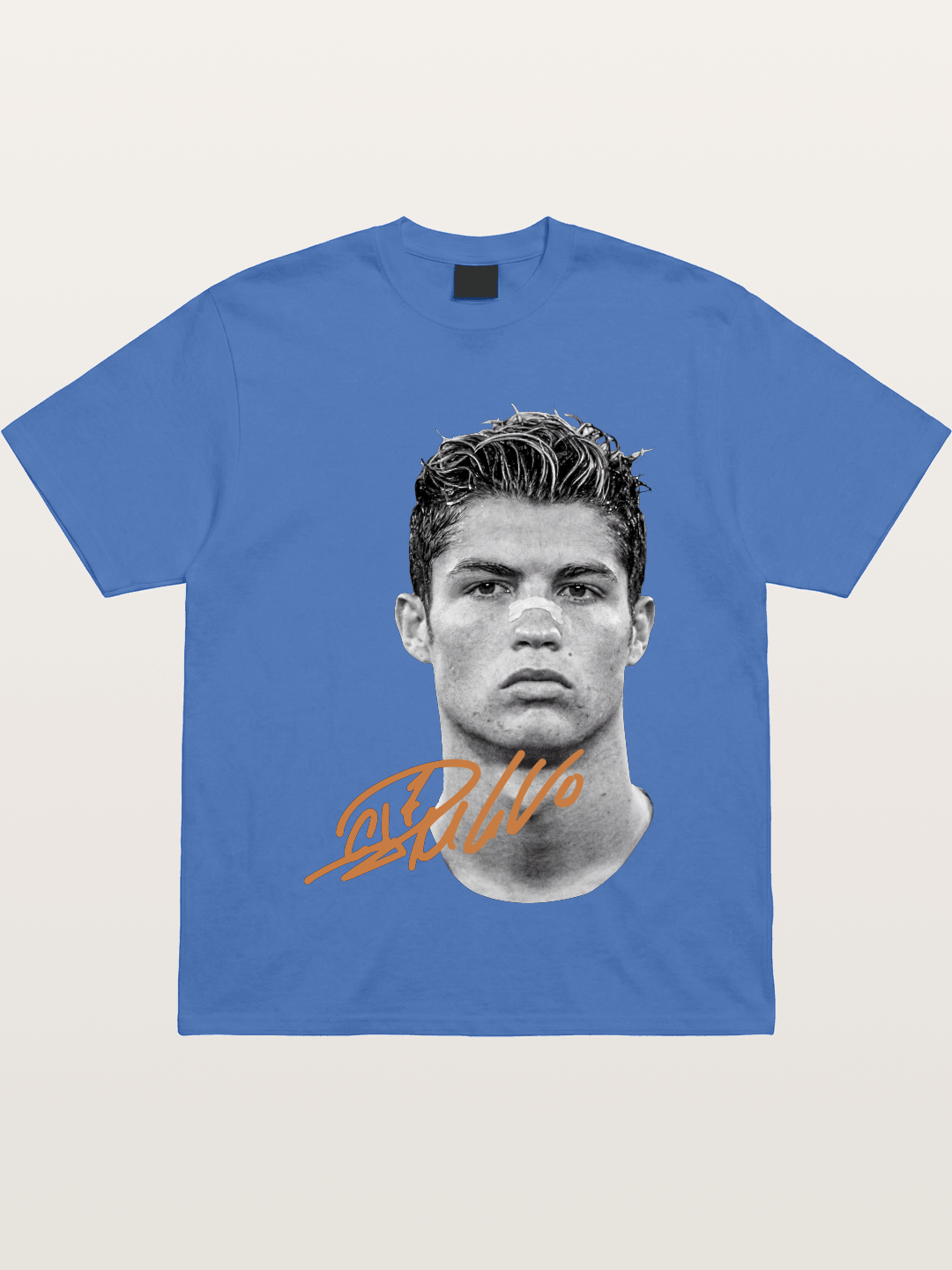 Cristiano Ronaldo Black White Portrait Gildan T-shirt
