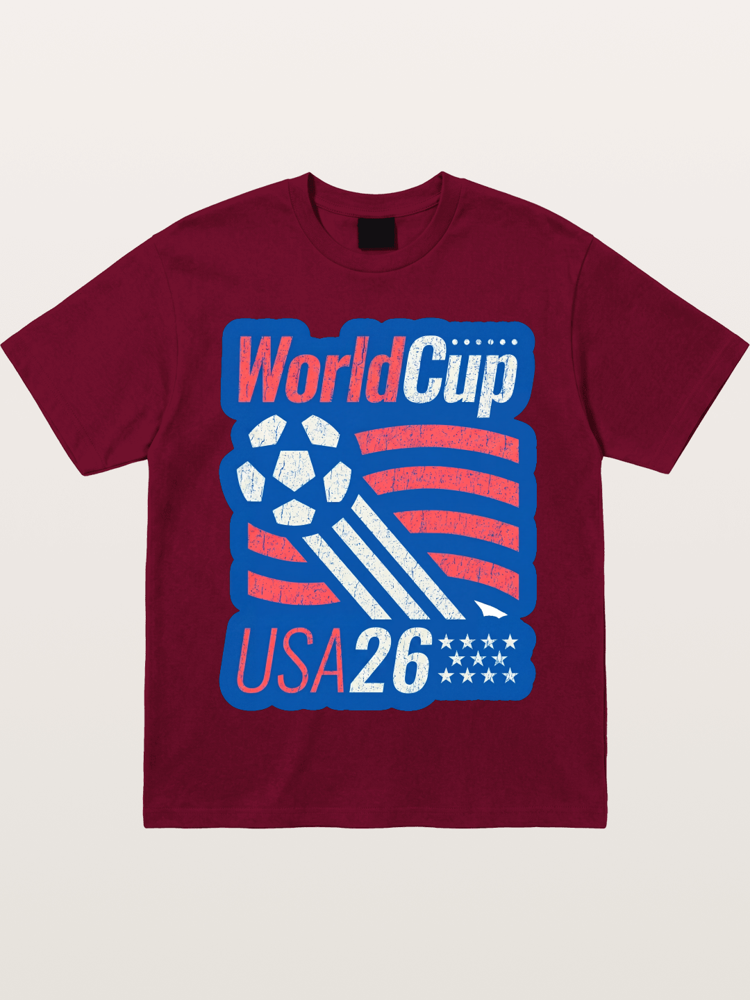 American Flag Soccer Ball WC 2026 Gildan T-shirt