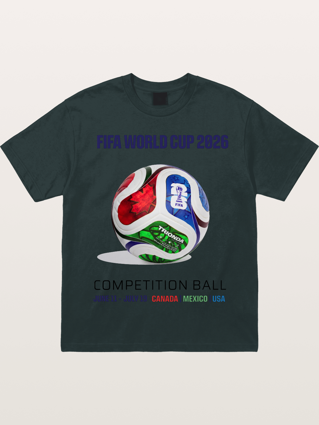 2026 World Cup Official Competition Ball Gildan T-shirt