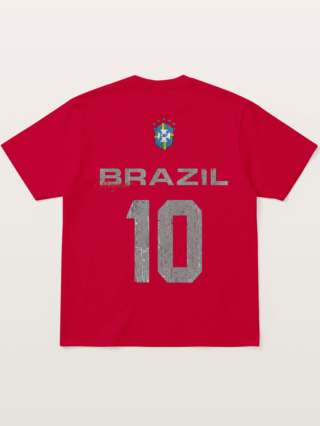 Brazil Neymar 10 Vintage Gildan T-shirt