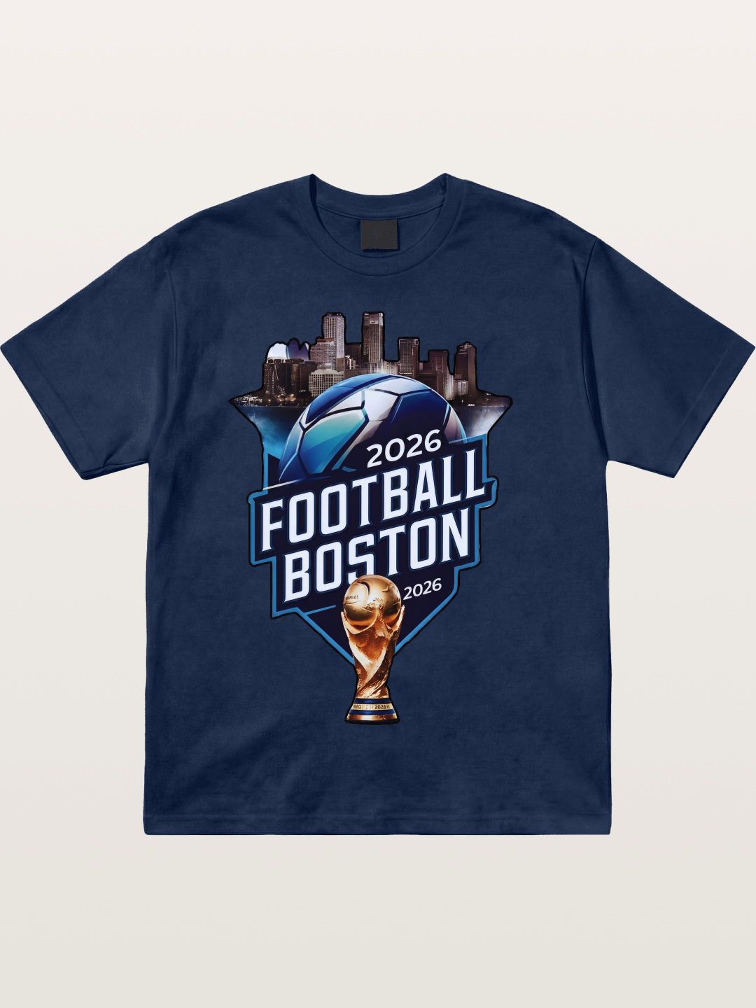 Boston 2026 World Cup City Badge Cotton T-shirt