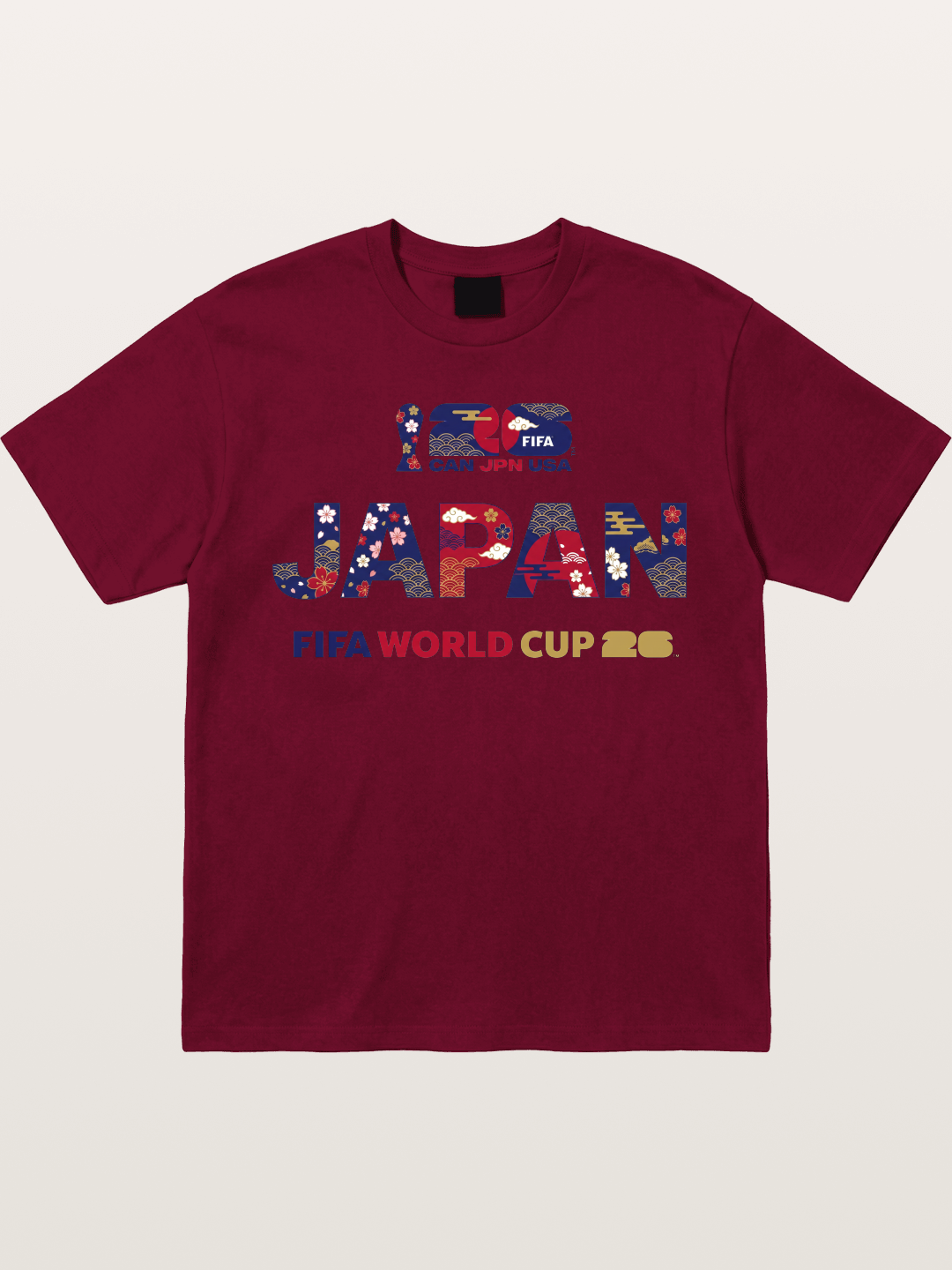 2026 World Cup Japan Sakura Typo Gildan T-shirt
