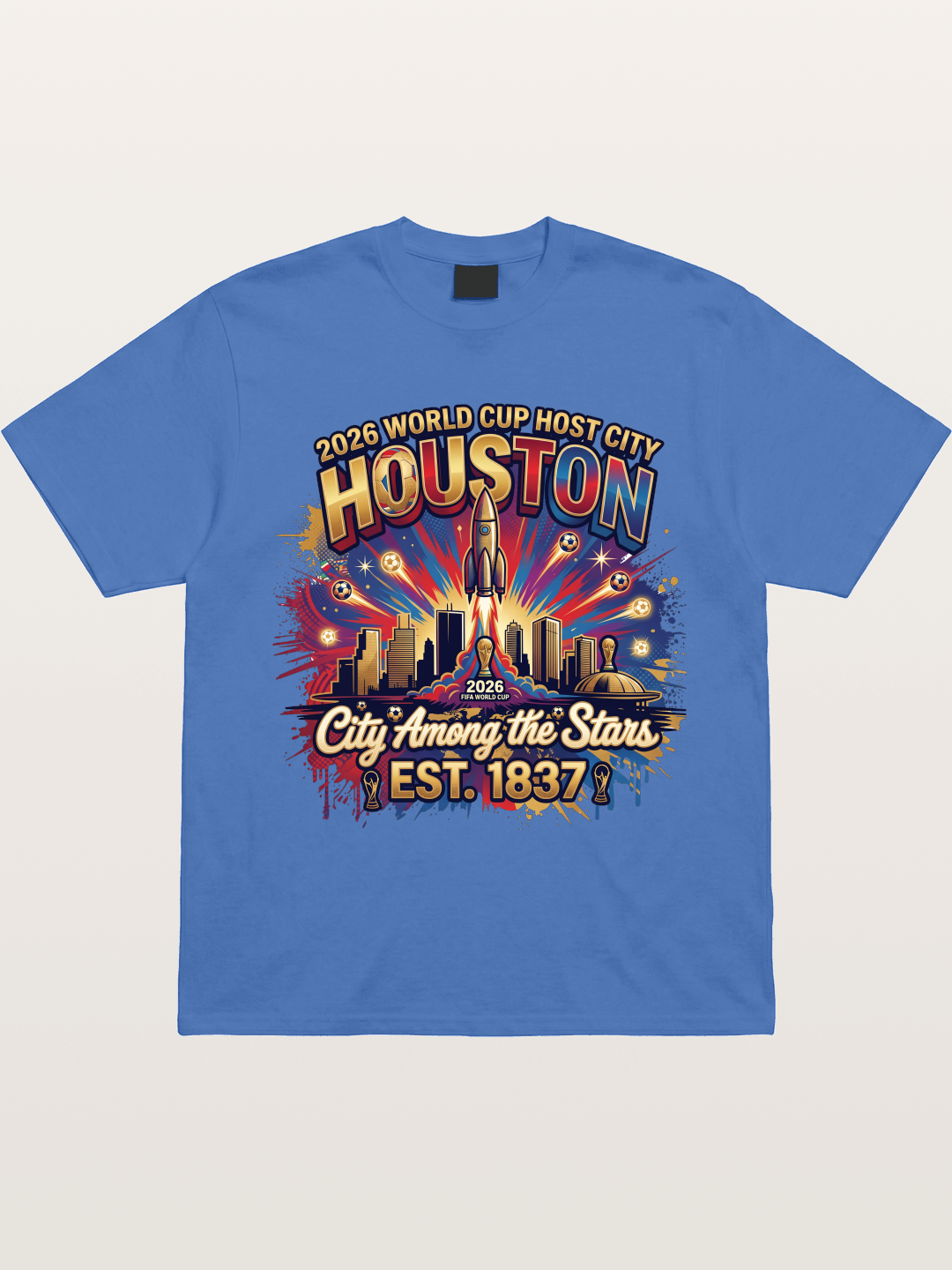 Houston 2026 Host City Art Gildan T-shirt