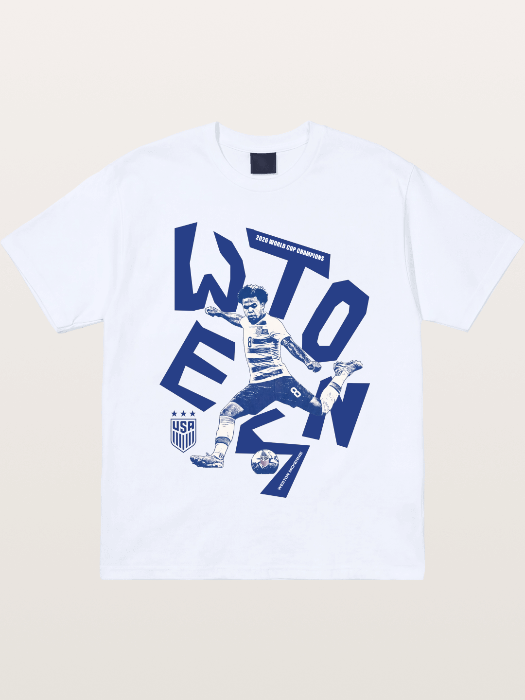 Weston Mckennie Bold USA Lettering Gildan T-shirt