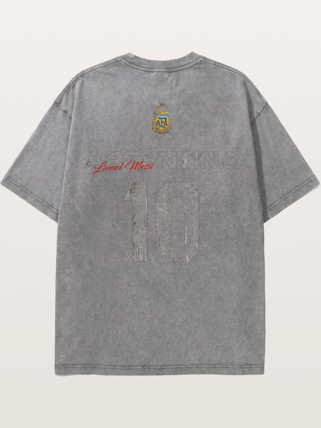 Argentina Messi 10 Retro Washed T-shirt