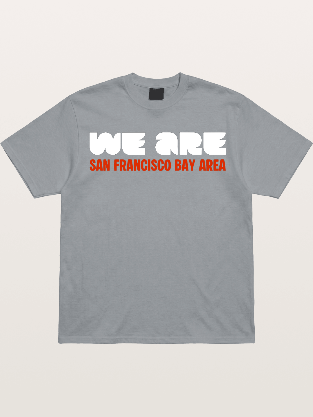 San Francisco Bay Area Red Text Gildan T-shirt