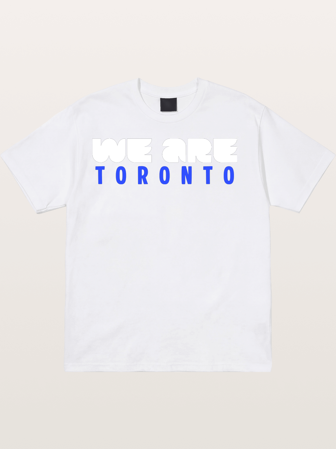 Toronto Blue-Red Two-Tone Text Cotton T-shirt
