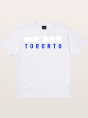 Toronto Blue-Red Two-Tone Text Cotton T-shirt