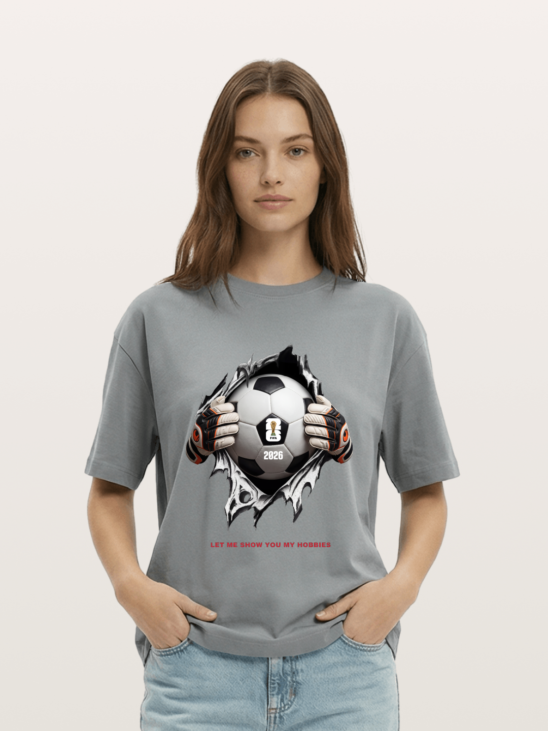 Soccer Ball Tear Effect 2026 Gildan T-shirt