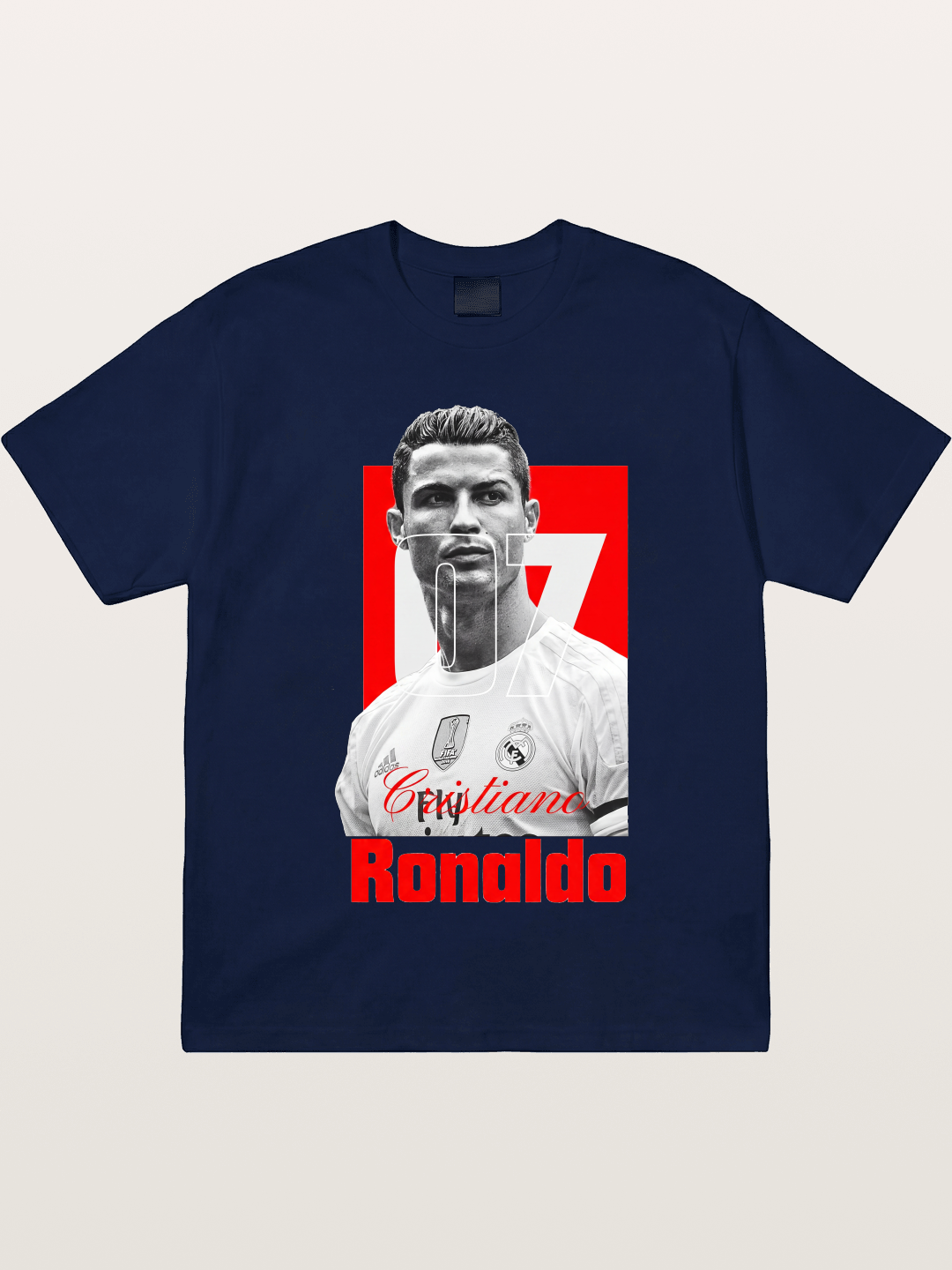 Ronaldo Real Madrid Number 7 Gildan T-shirt