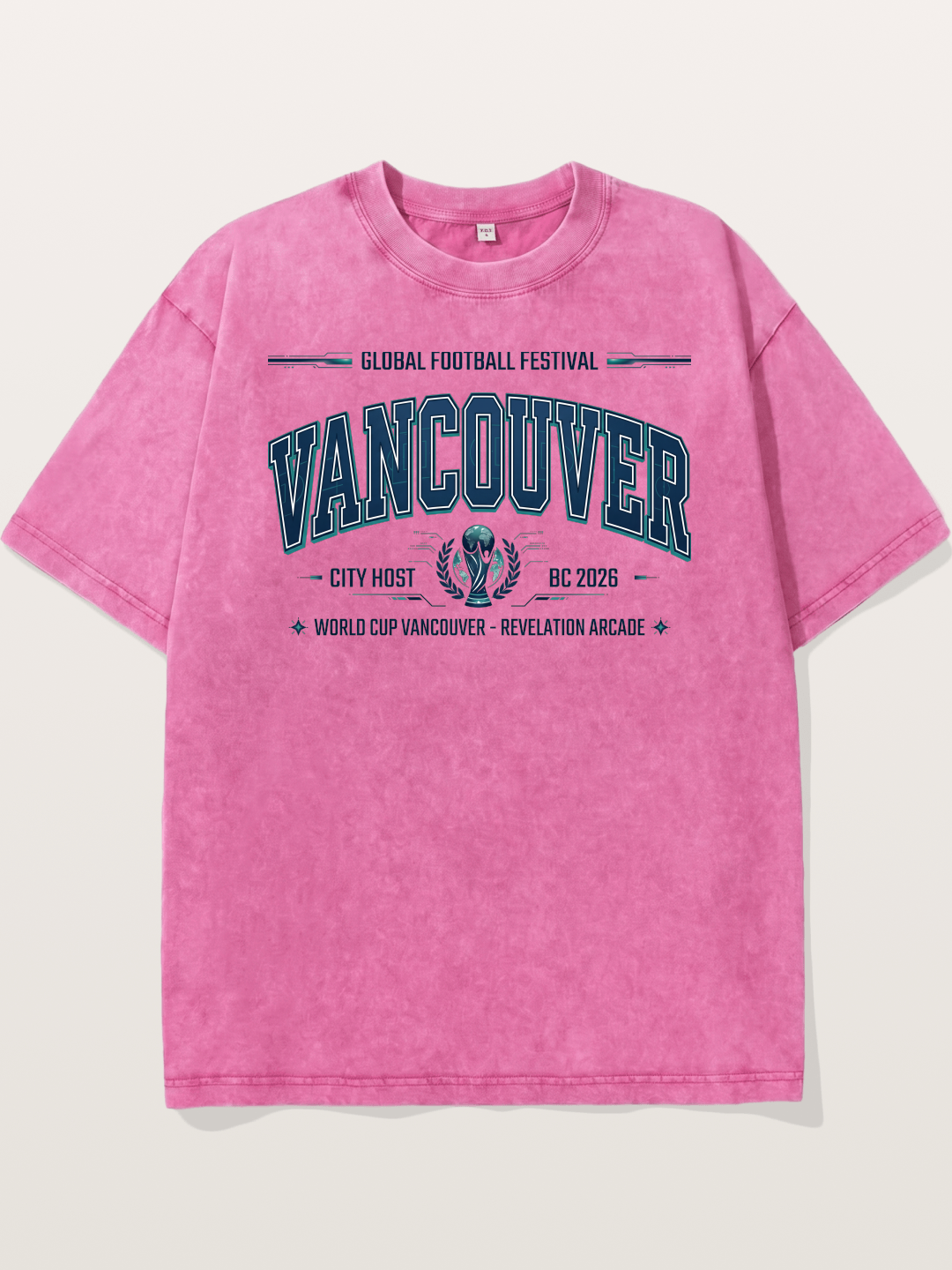 Vancouver 2026 World Cup Badge Washed T-shirt
