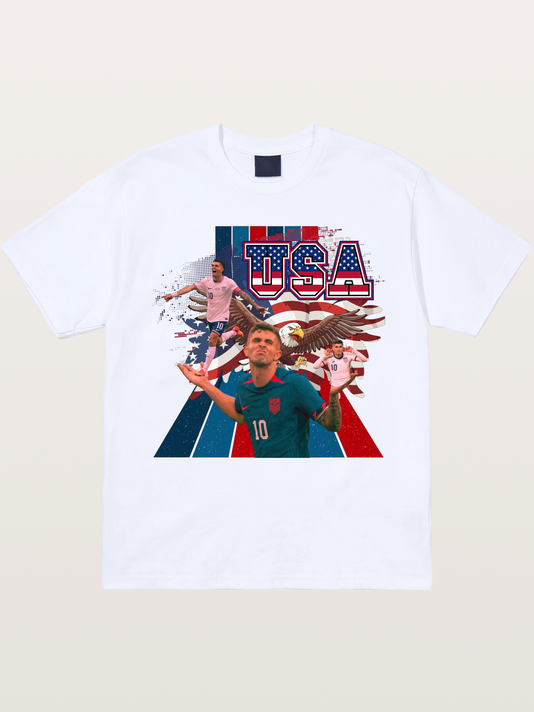 US Soccer Eagles And Two National Stars Gildan T-shirt