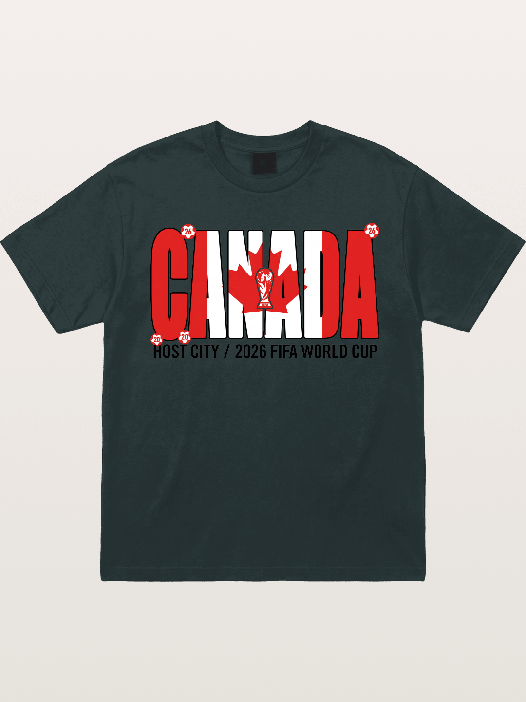 Canada 2026 World Cup Typography Gildan T-shirt