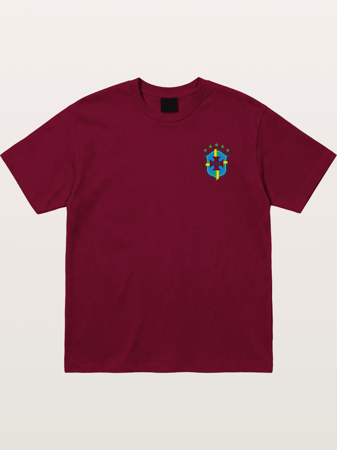 Brazil CBF Five Stars Shield Gildan T-shirt