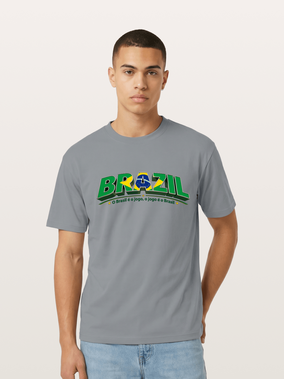 Brazil Retro Team Logo WC Gildan T-shirt