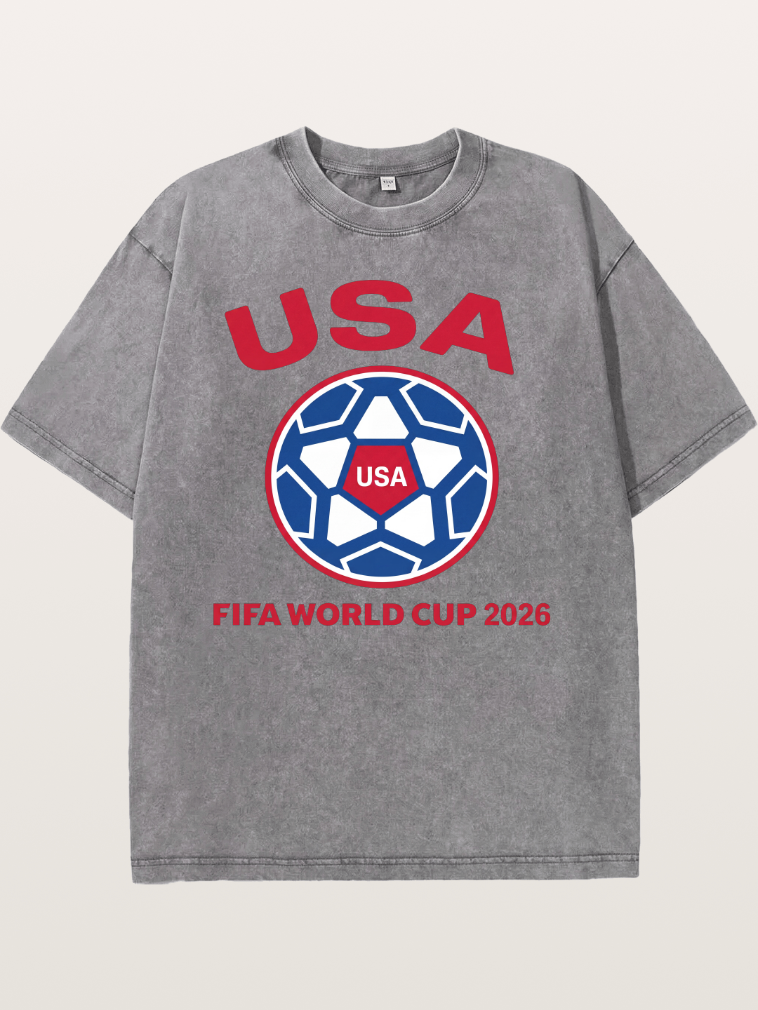 USA WC 2026 Soccer Ball Emblem Washed T-shirt