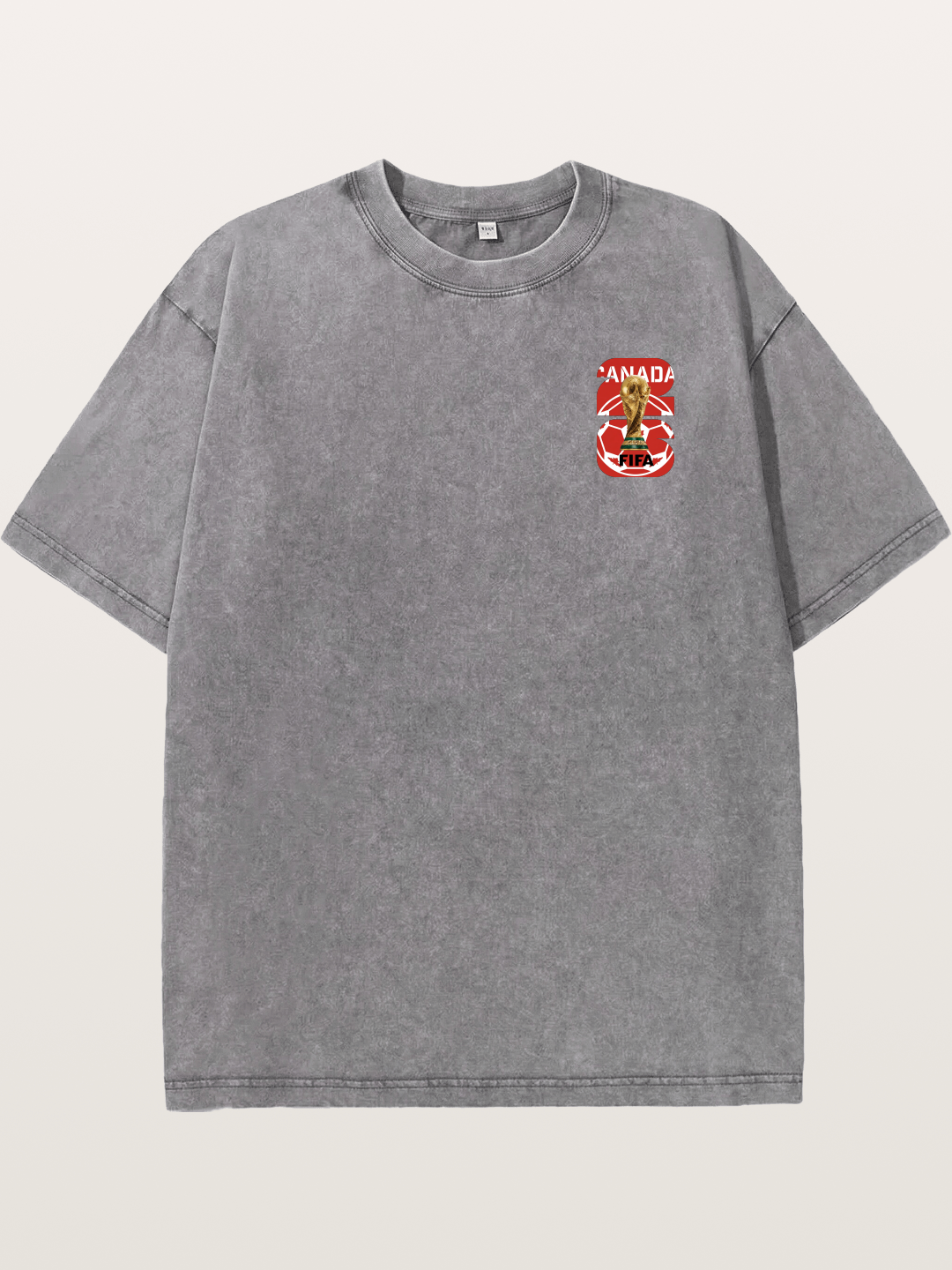 Canada World Cup Trophy Emblem Washed T-shirt