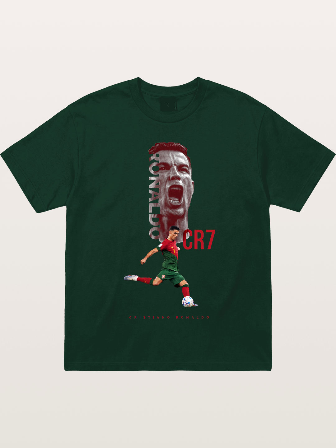 CR7 Portugal Action Print Gildan T-shirt