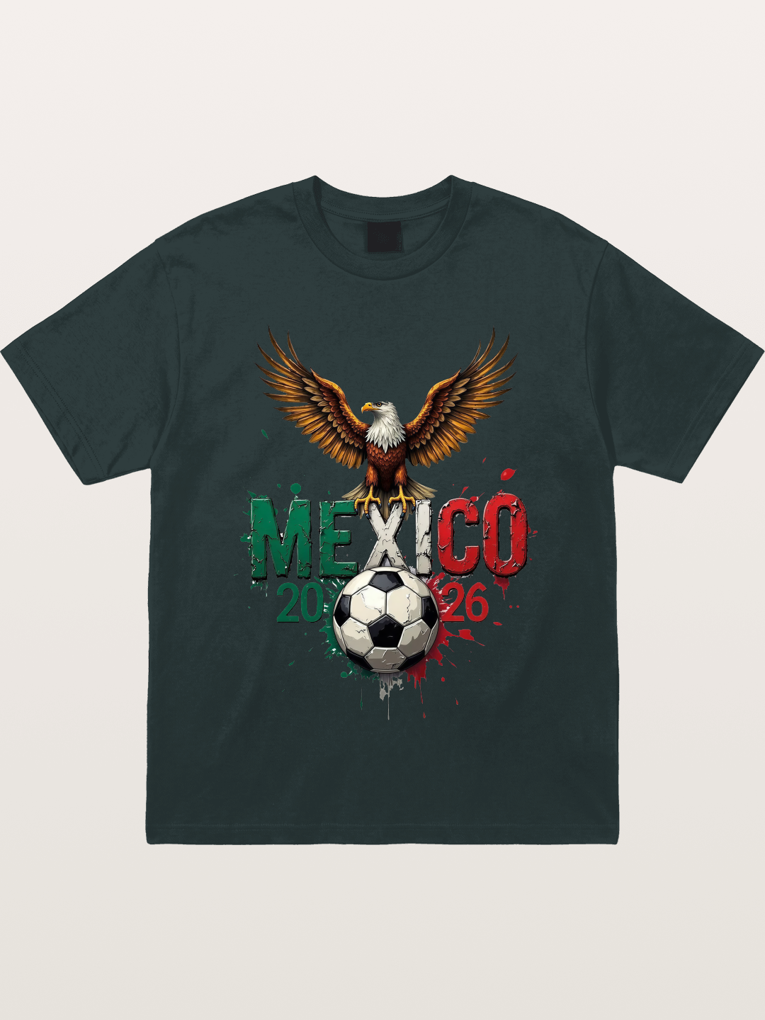 Mexico 2026 WC Eagle Print Gildan T-shirt
