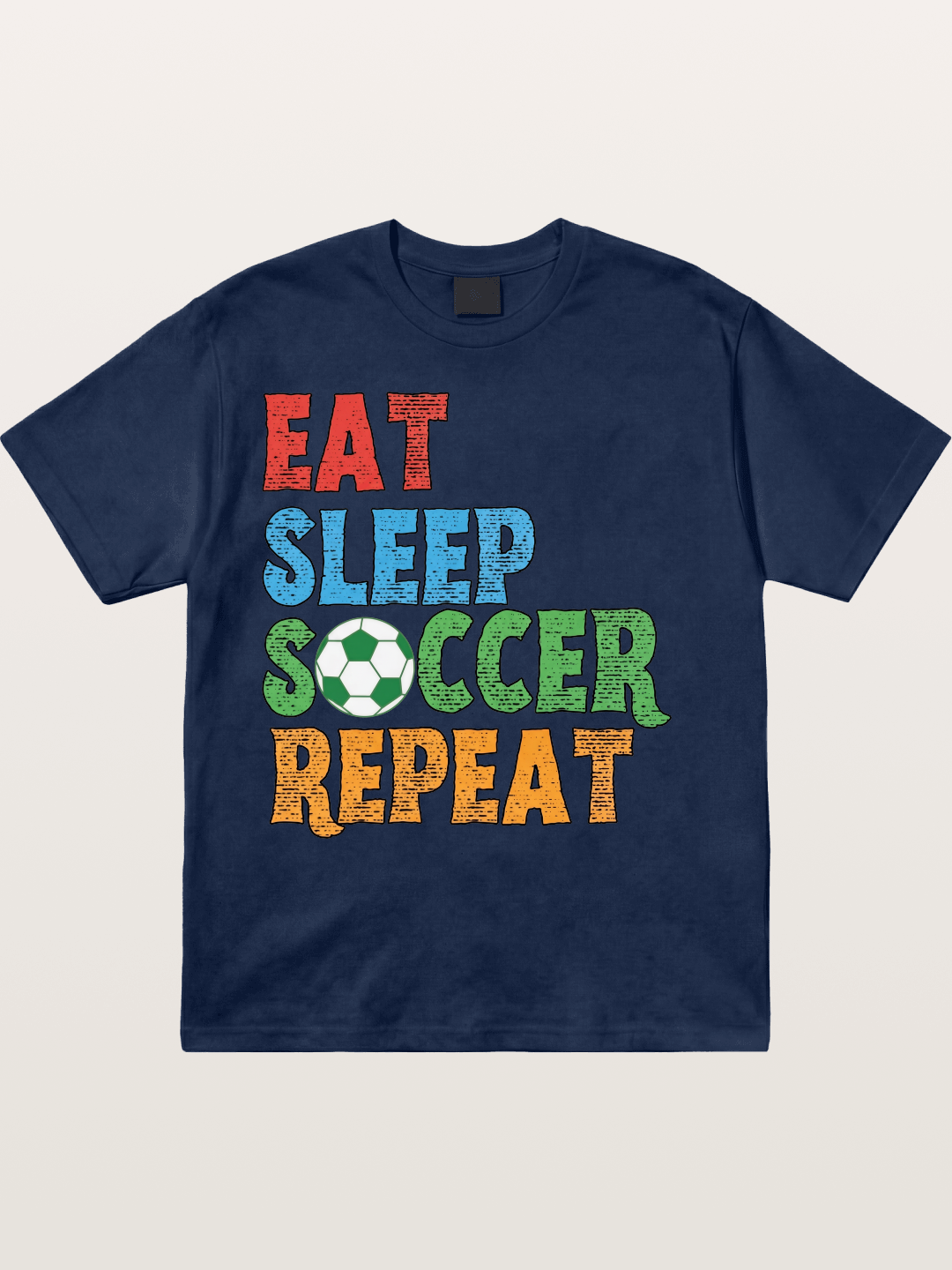 Eat Sleep Soccer Repeat Cotton T-shirt