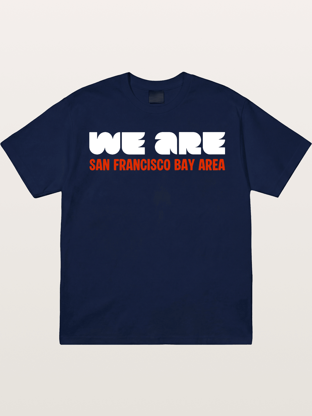 San Francisco Bay Area Red Text Gildan T-shirt