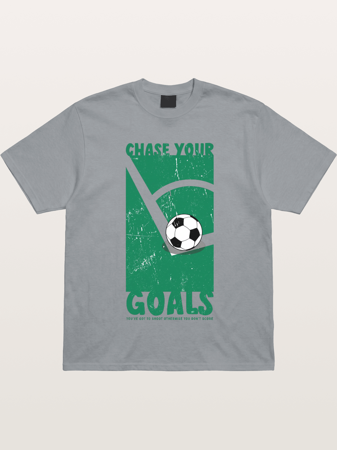 Chase Your Goals Green Poster Gildan T-shirt