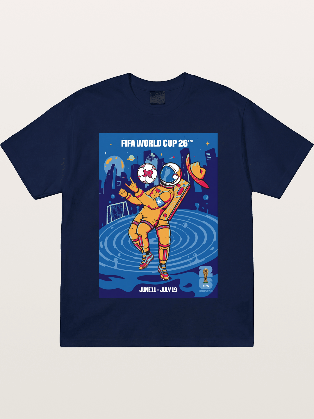 WC 2026 Astronaut Soccer Player Gildan T-shirt