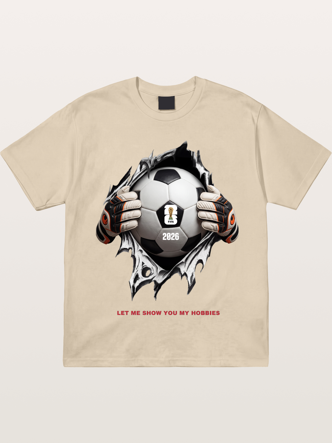 Soccer Ball Tear Effect 2026 Gildan T-shirt