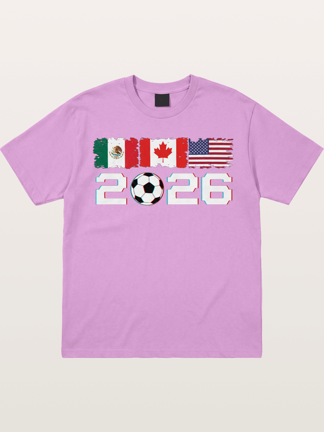 2026 WC USA Mexico Canada Flags Gildan T-shirt