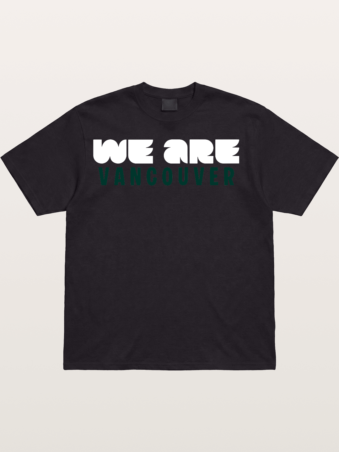 Vancouver Dark Green Monochrome Cotton T-shirt
