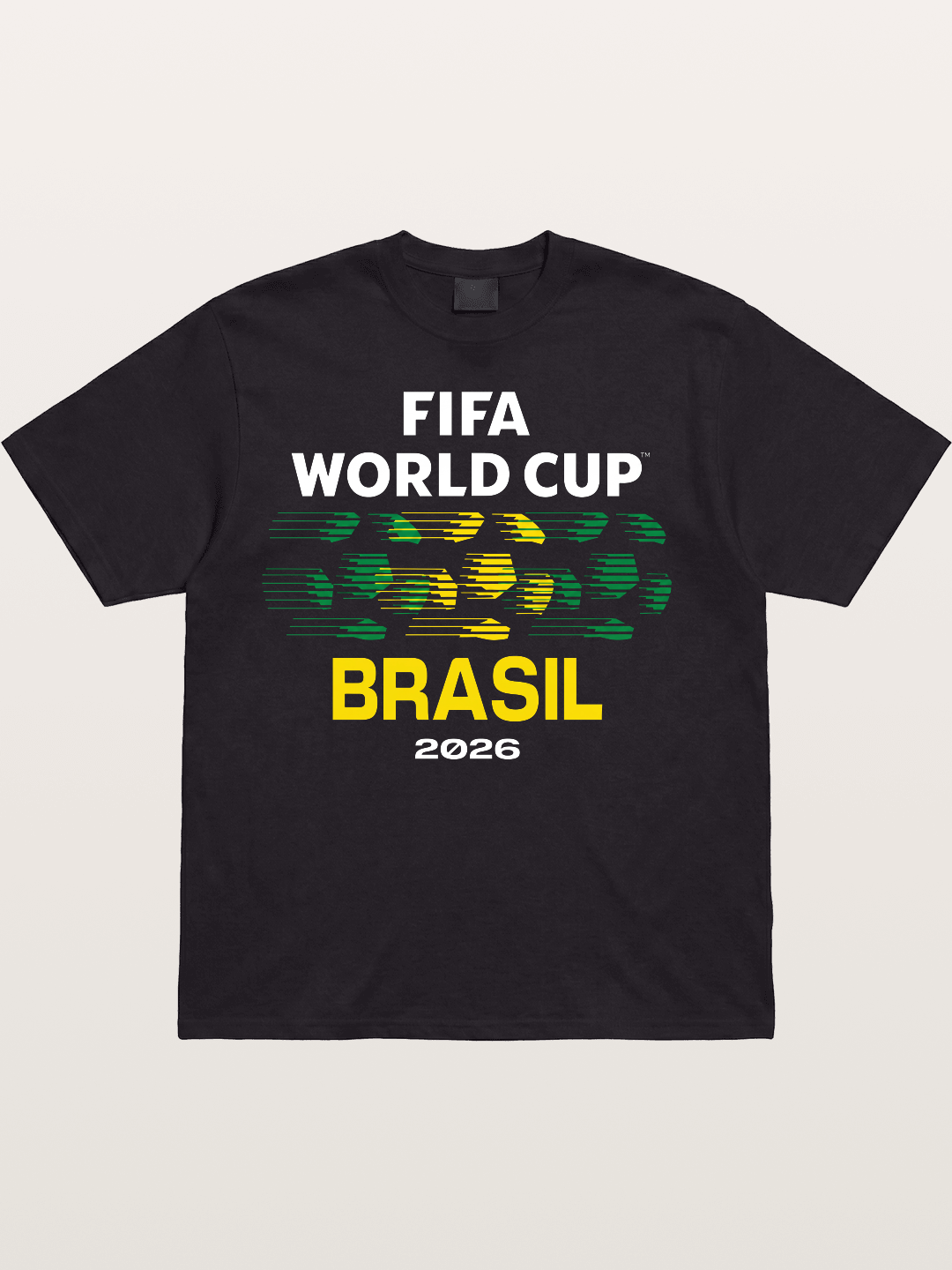 Brasil WC 2026 Speed Text Design Cotton T-shirt
