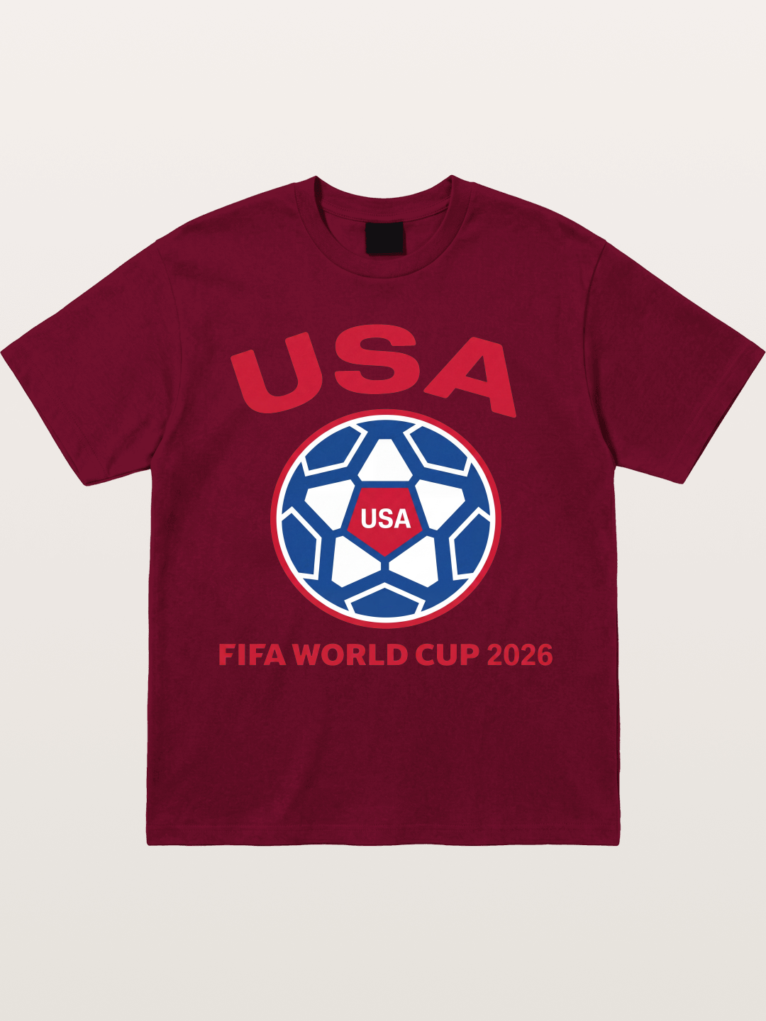 USA WC 2026 Soccer Ball Emblem Gildan T-shirt