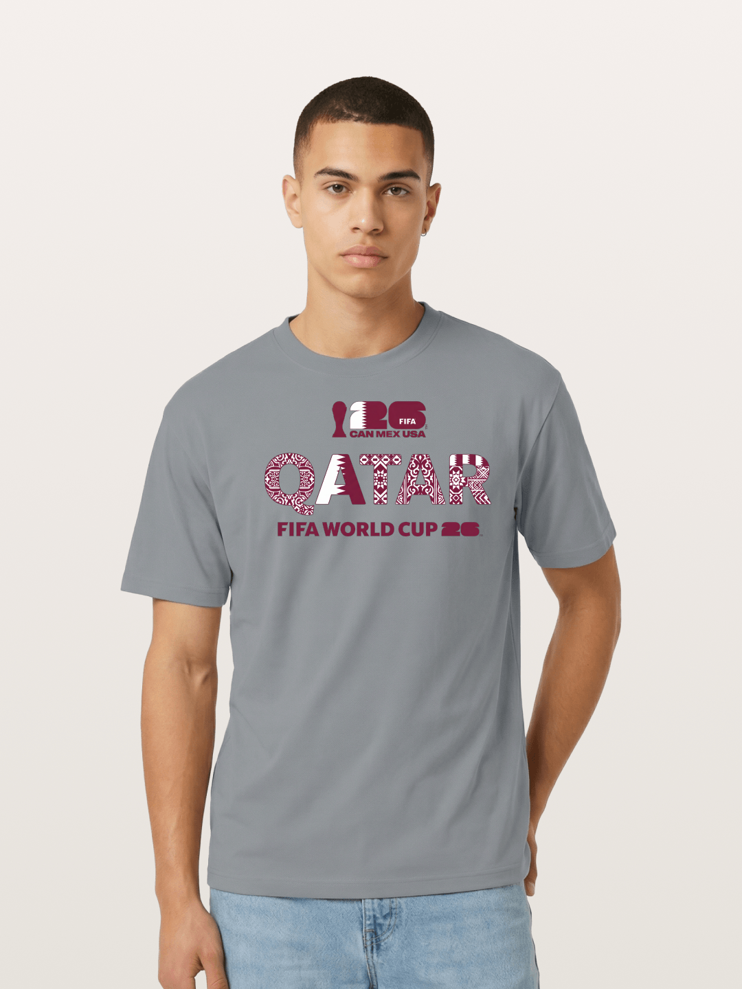 Qatar 2026 Geometric Ornament Art Cotton T-shirt